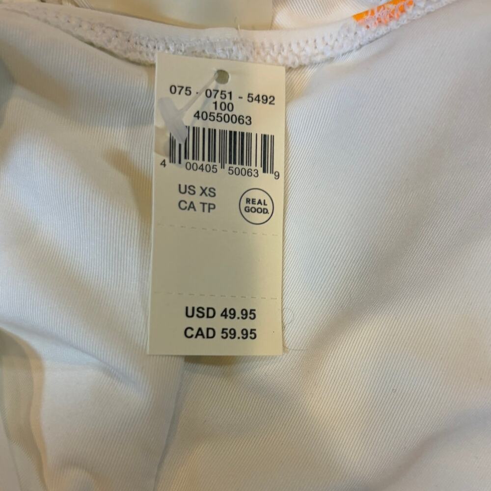 AERIE Women's One Piece Swimsuit XS White Smiley Face Babewatch Cheekiest NWT - Picture 3 of 8